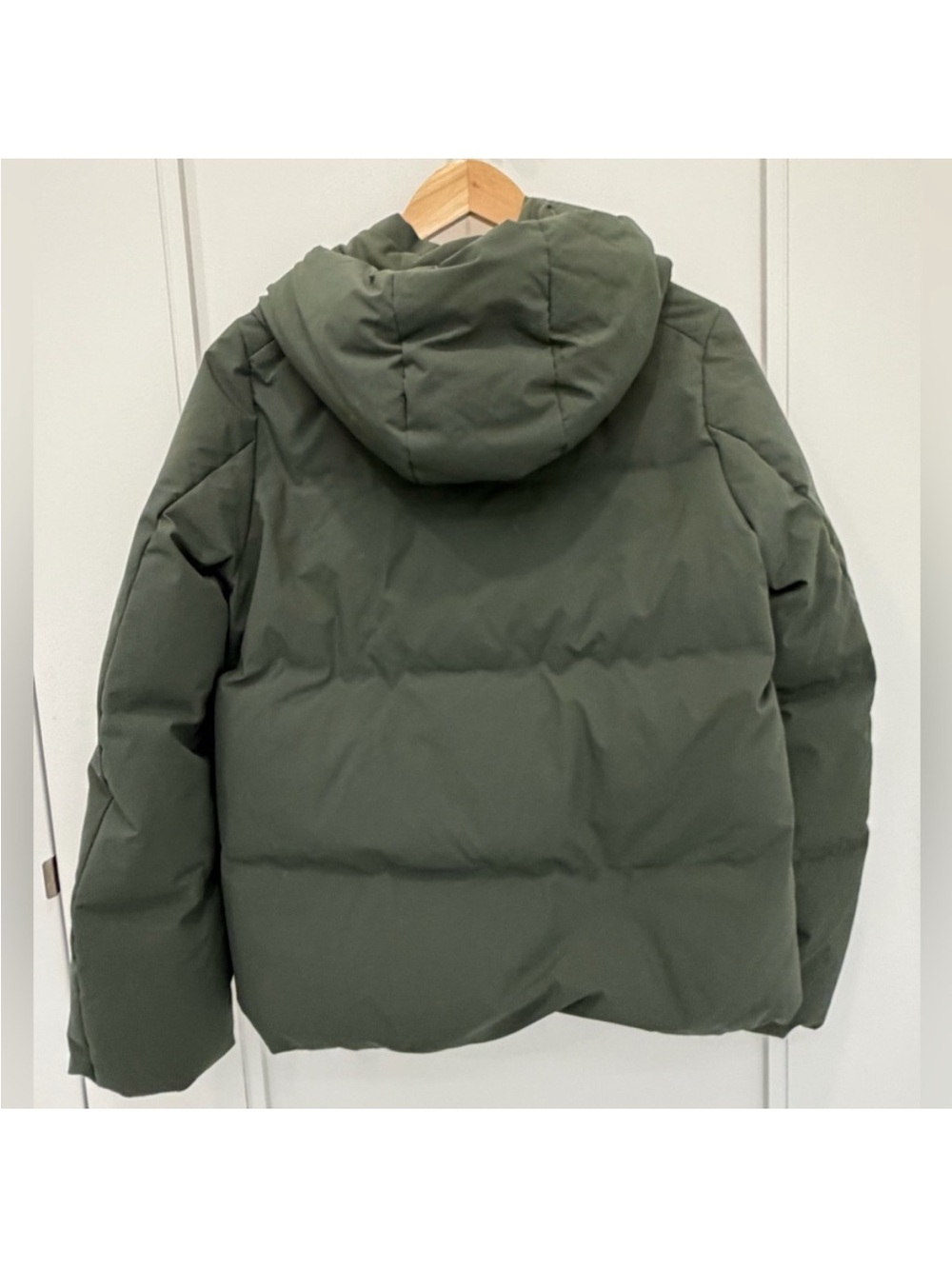 Uniqlo Olive Green Hooded Puffer Jacket - Picture 6 of 12
